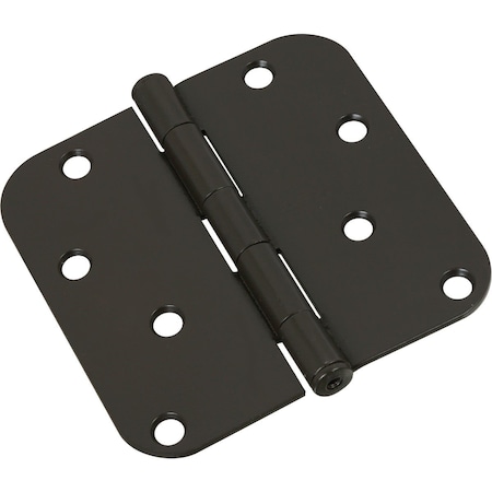 National 4 In. x 5/8 In. Radius Oil Rubbed Bronze Door Hinge N830198